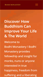 Mobile Screenshot of bodhimonastery.org